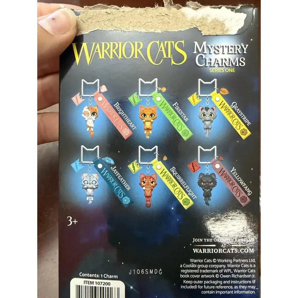 Warrior Cats Collectible Mystery Charms Yellowfang Keychain
